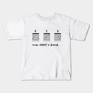 Guitar Chords gift for father, gift for guitar player and guitarist Kids T-Shirt